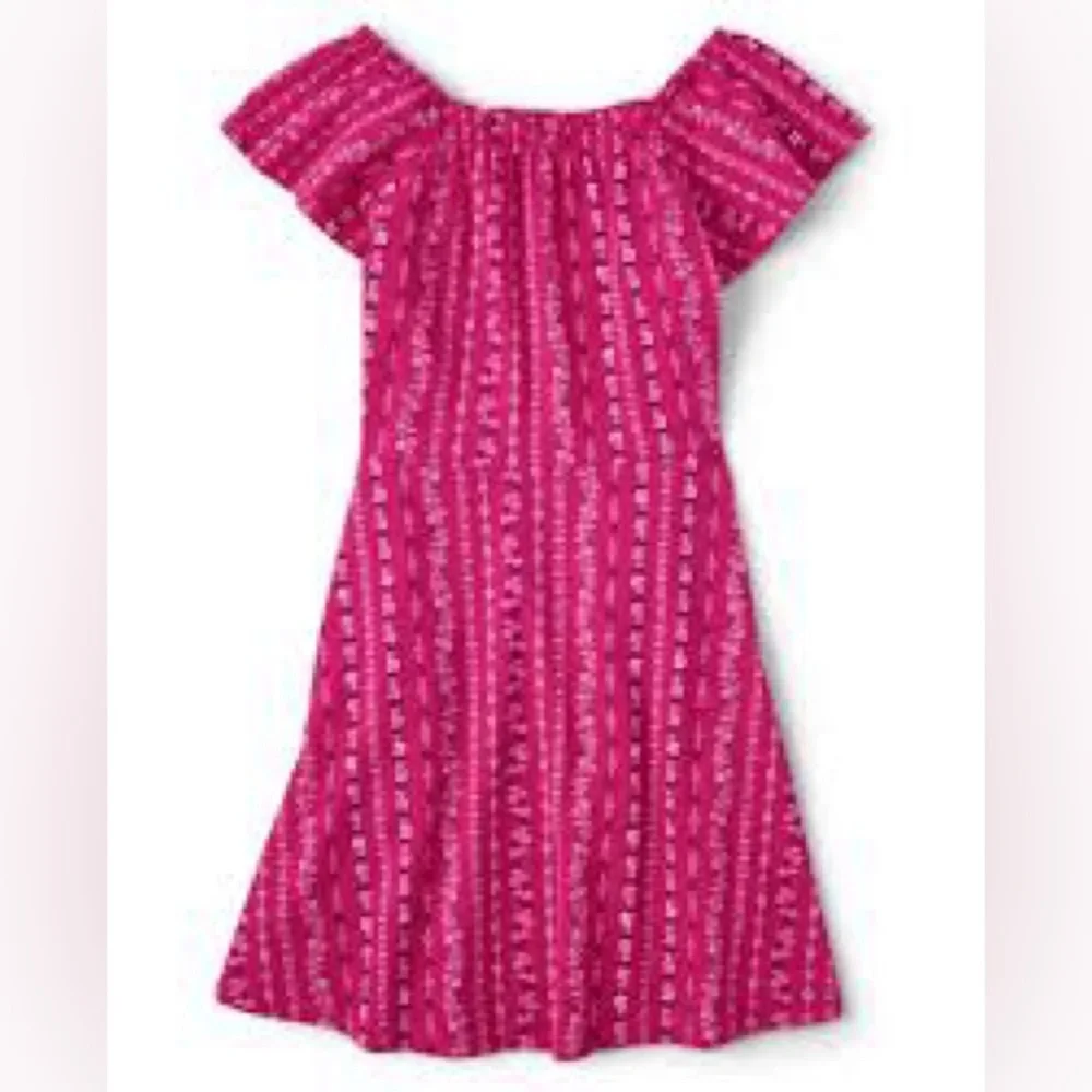 Girls Print‎ Smocked Dress - Pink